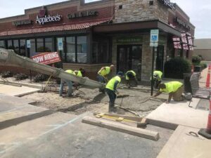 Commercial parking lot repair