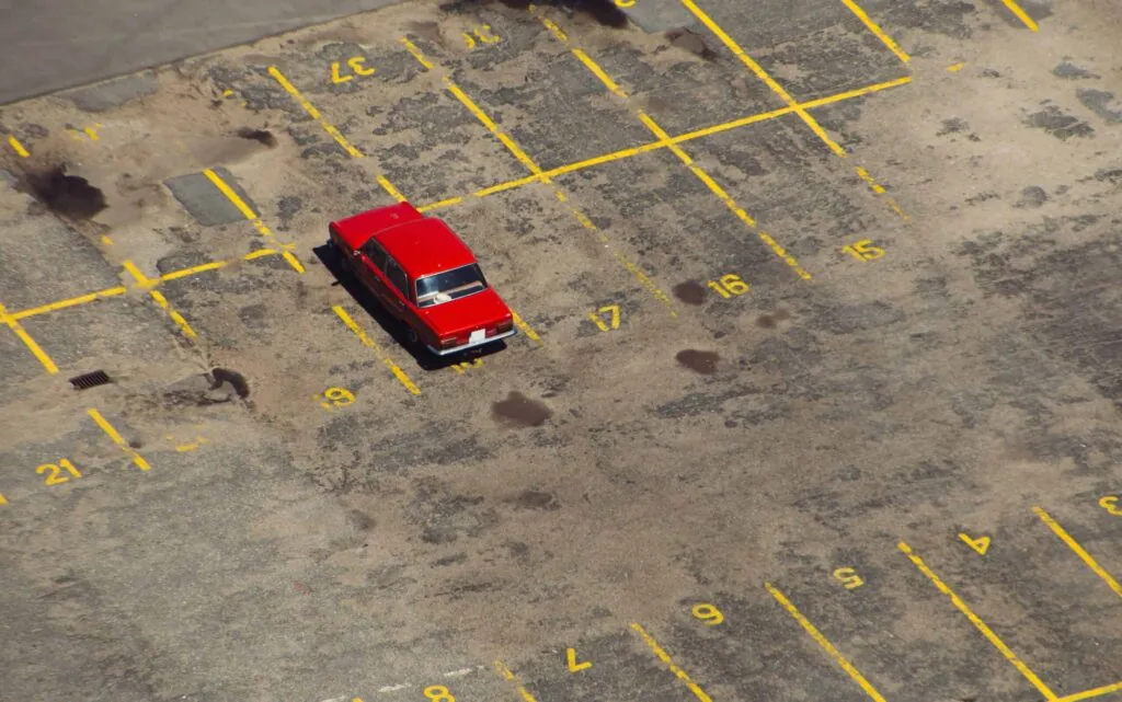 restriping parking lot