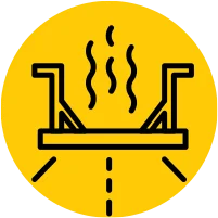 infrared asphalt repair icon