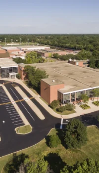 school parking lot