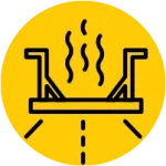 infrared asphalt repair icon